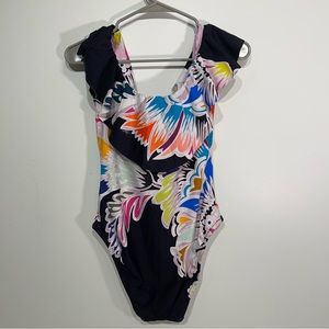 Trina Turk Seychelles Off the Shoulder Swimsuit